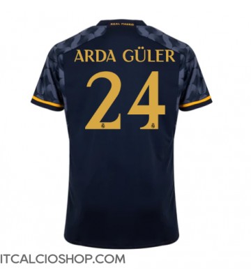 Real Madrid Arda Guler #24 Seconda Maglia 2023-24 Manica Corta